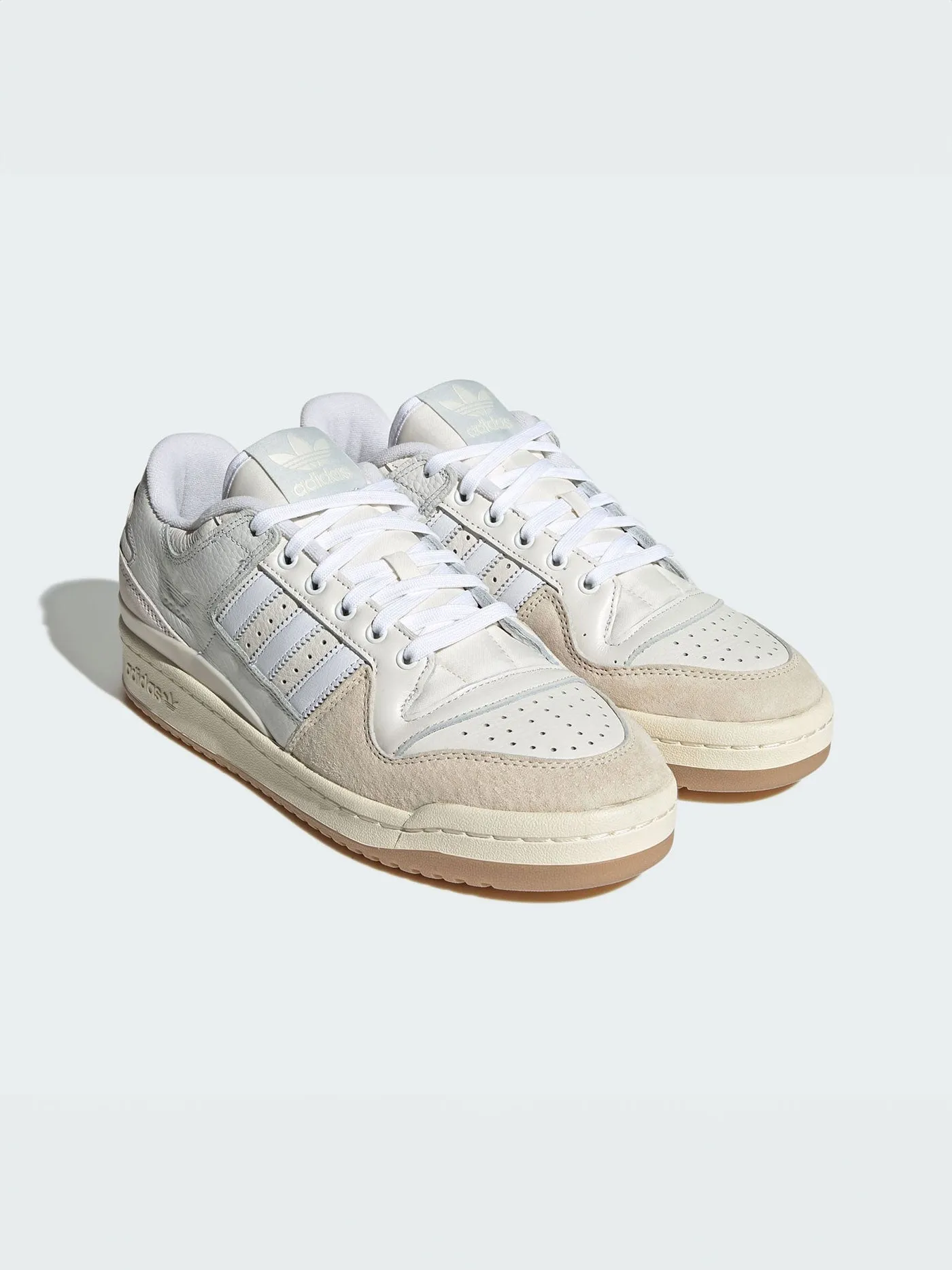 Forum 84 Low ADV Chalk White/Cloud White/Cloud White Shoes Adidas Chunky Skate Shoes