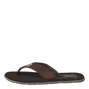 Slippers French Seasand Leather Sandal Espresso