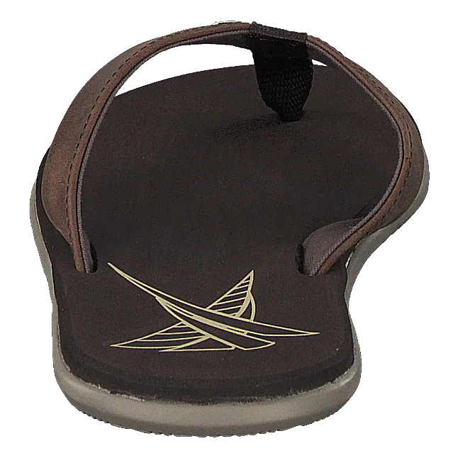 Seasand Leather Sandal Espresso Slides Mules