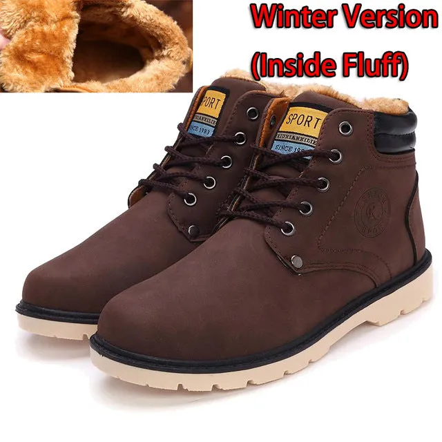 Best Work Boots For Tradesmen Hot Newest Keep Warm Men Winter Boots High Quality pu Leather Casual Boots Working Fahsion Boots Essential Shoes