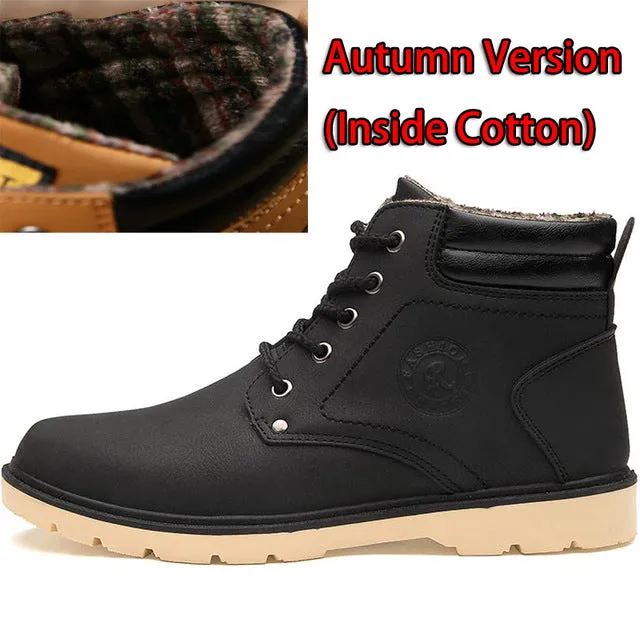 Pro Series Work Boots Hot Newest Keep Warm Men Winter Boots High Quality pu Leather Casual Boots Working Fahsion Boots Essential Shoes