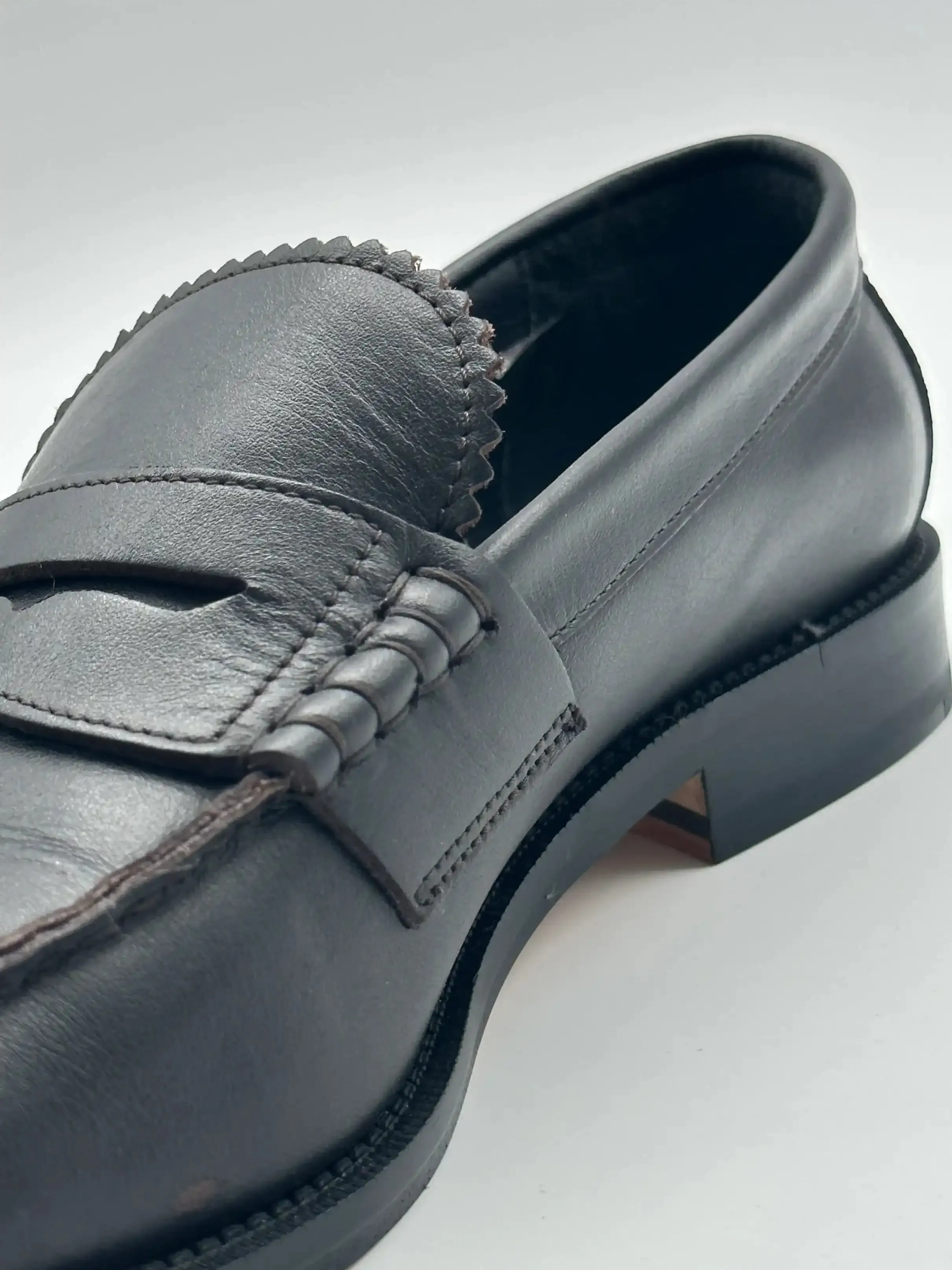 Dark Brown Loafers Block Loafers