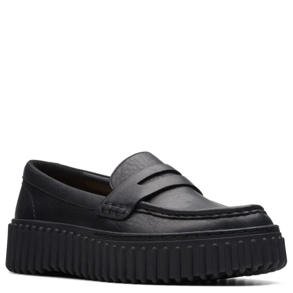 Loafers Kohls Clarks Women's Torhill Penny in Black Leather