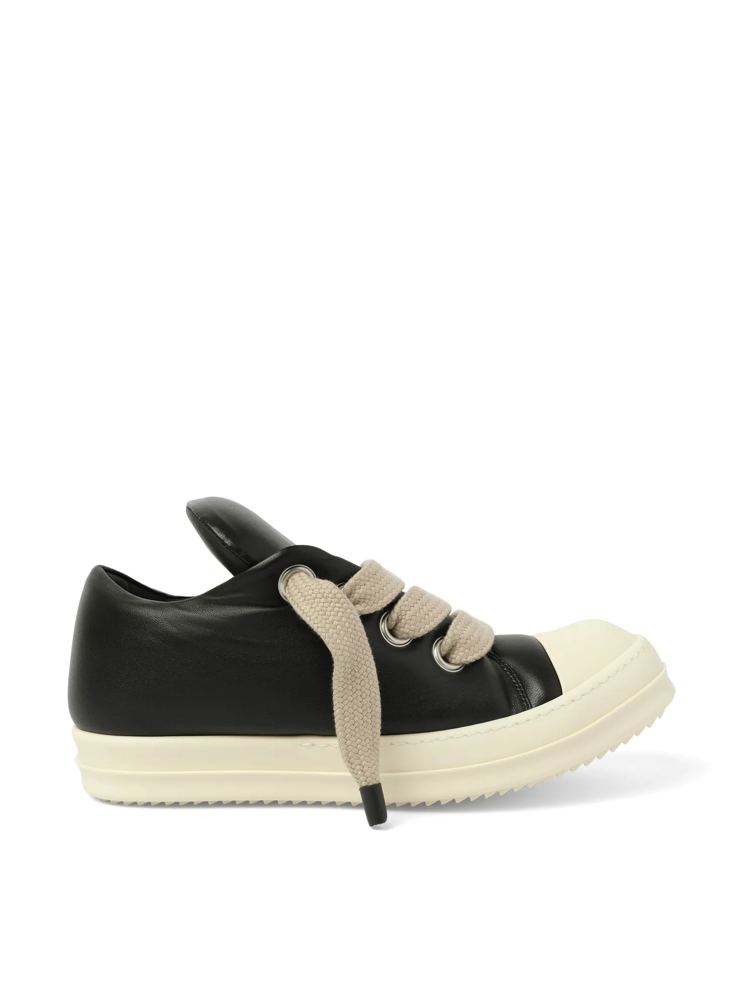 Padded Jumbolaced Low Sneaks in Black/Milk/Milk Gronk Sneakers