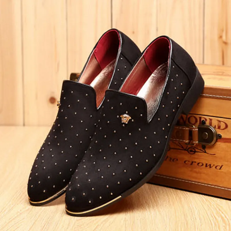 Nine West Heeled Loafers Fashion Men Flat Shoes Breathable Driving Shoes Slip On Moccasins Casual Men Loafers Shoes#SJL56