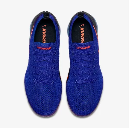 Eagles Sneakers Nike Air Vapormax Flyknit 2 Blue Black Orange Shoes Sneakers Men Sale Size US 7, 8, 8.5, 9, 10, 11