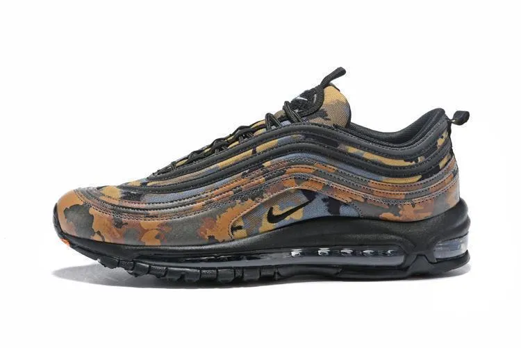 Asics Shoes Trail Nike Air Max 97 Camouplage Brown Black Shoes !!! CYBER MONDAY SALE !!!
