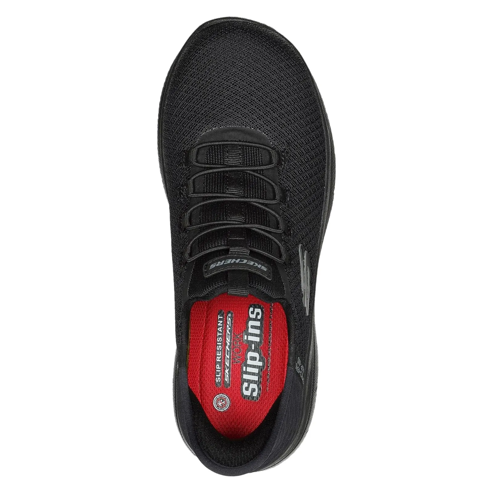 Polishable Work Boots Skechers Women Shoes - Summits SR - Enslee Work in Black, 3-8- GAR108127EC