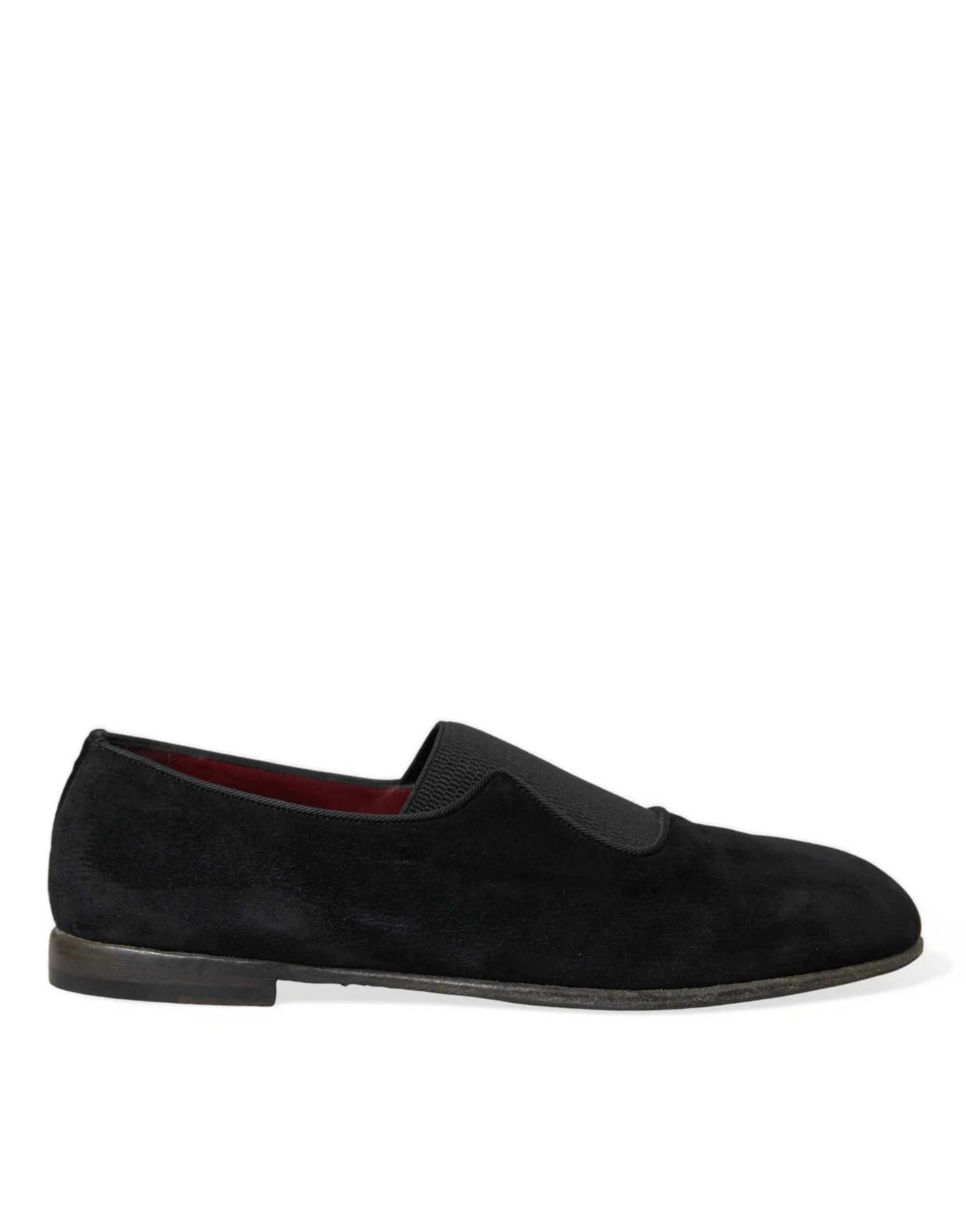 Payless Shoes Loafers Dolce & Gabbana Elegant Black Velor Loafers for the Discerning Gentleman