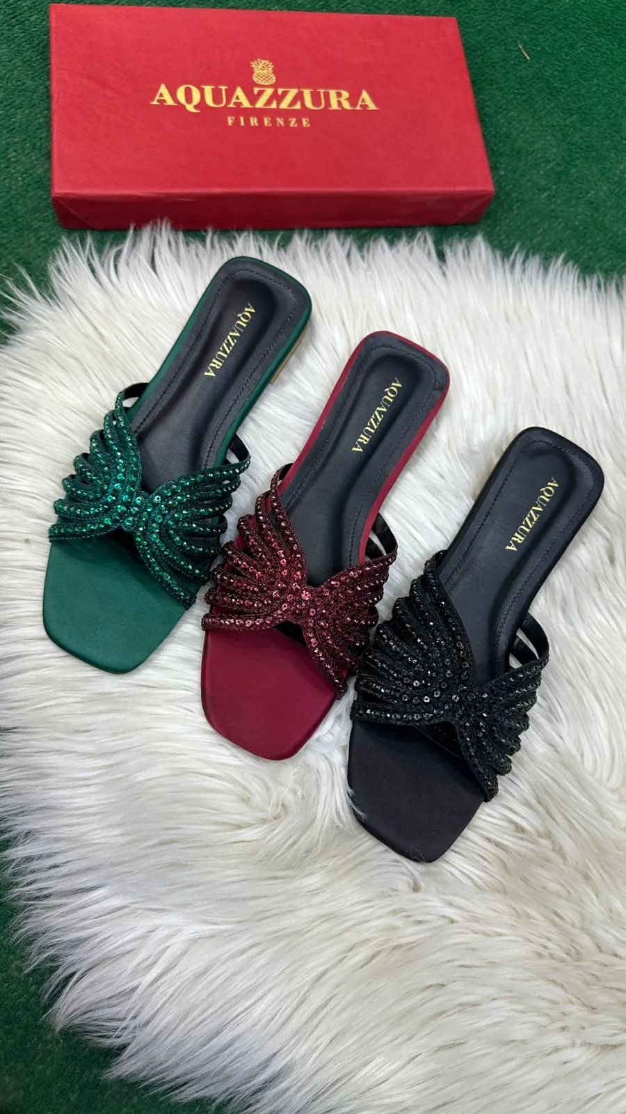 Natalya Slides Stich Slippers