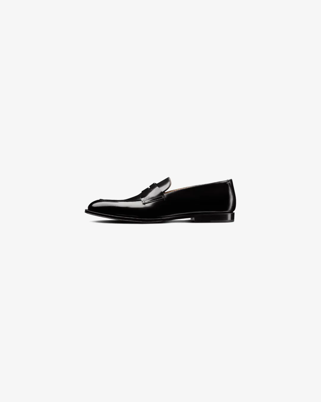 Loafers Skin Christian Dior Timeless Loafer in Black Polished Calfskin Loafers