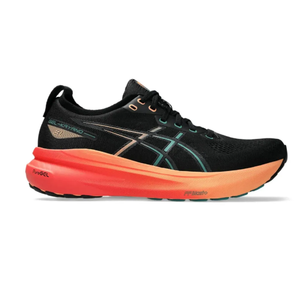 ASICS Men's Gel-Kayano 31 Running Shoe (Black/Rainy Lake) Asics Running Shoes Size 3