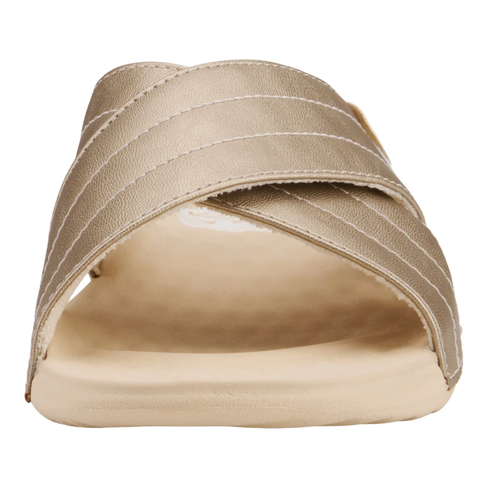 Hey Dude Women's Christi Slide Distressed Metallic Slip On Mules Slip On Tennis