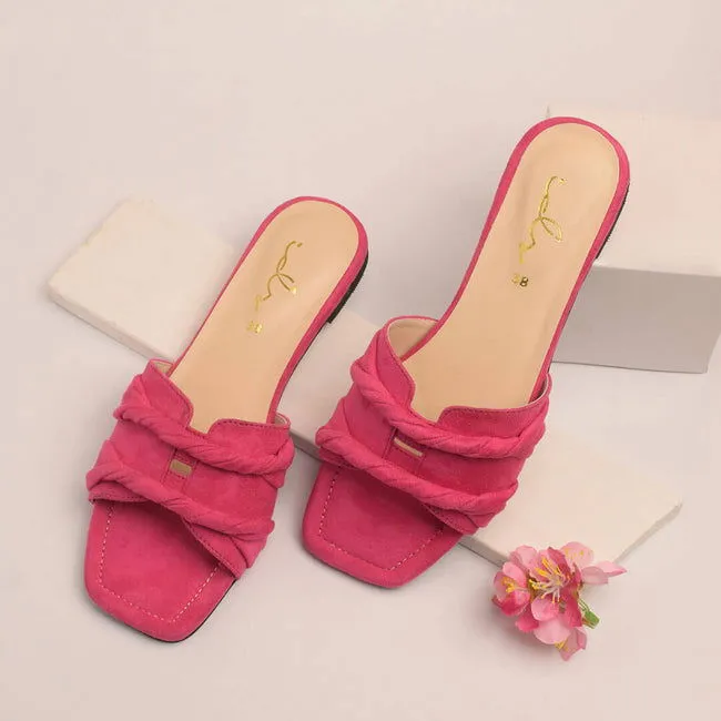 German Slippers Ruksaar Twisted Detail Slides Style Flat Slippers 195