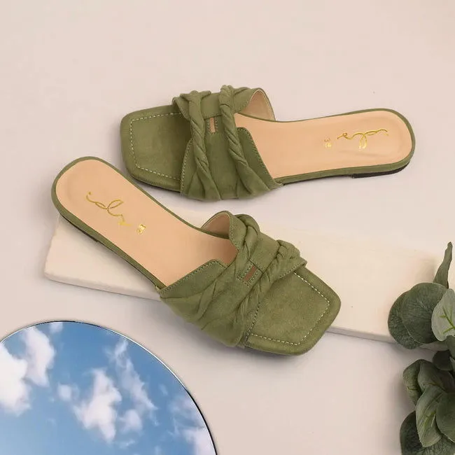 Quiksilver Slides Ruksaar Twisted Detail Slides Style Flat Slippers 195