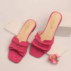 Belgian Slippers Ruksaar Twisted Detail Slides Style Flat Slippers 195