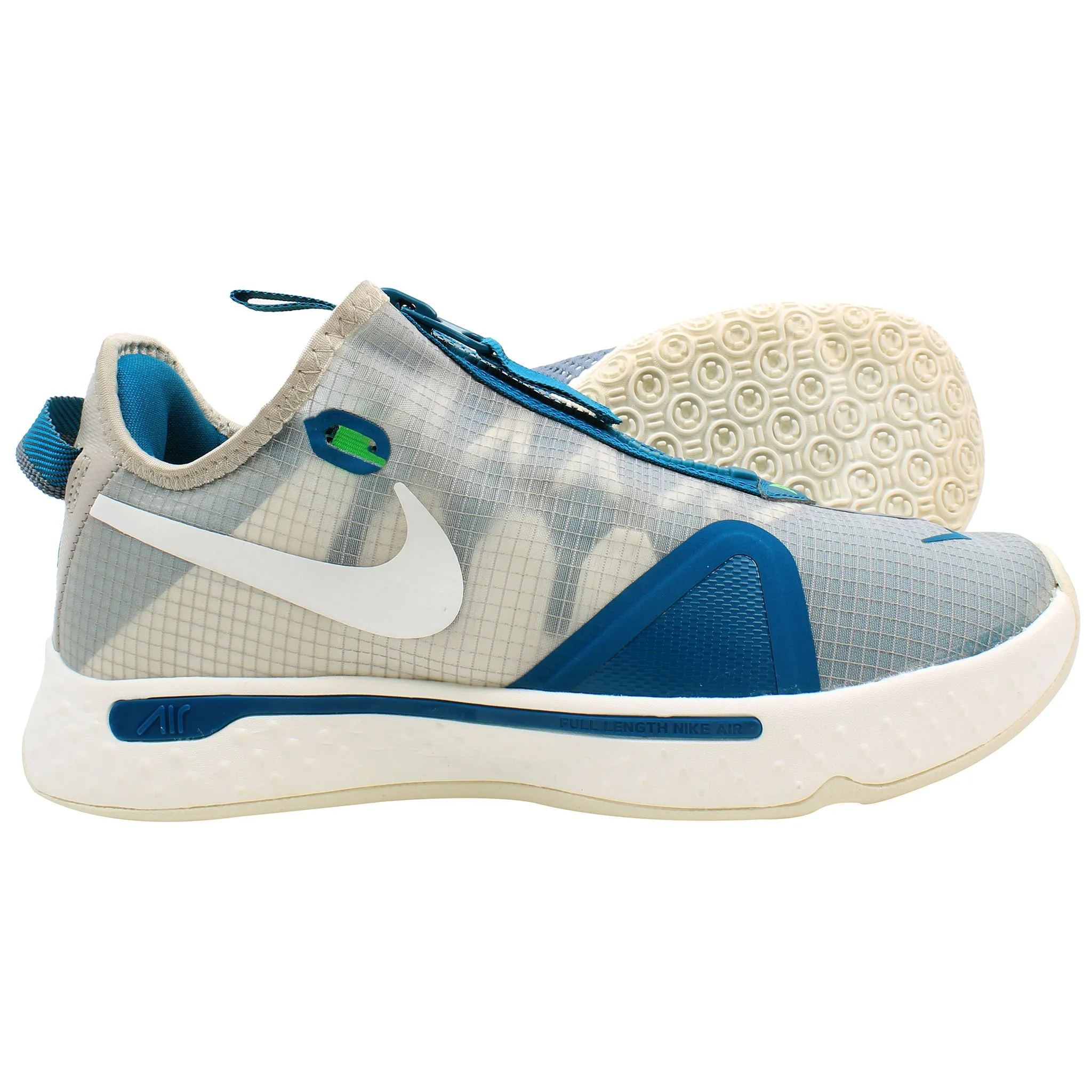 The Asics Shoes Nike PG 4 EP "PCG-String" Mens Grey/Blue Basketball Shoes