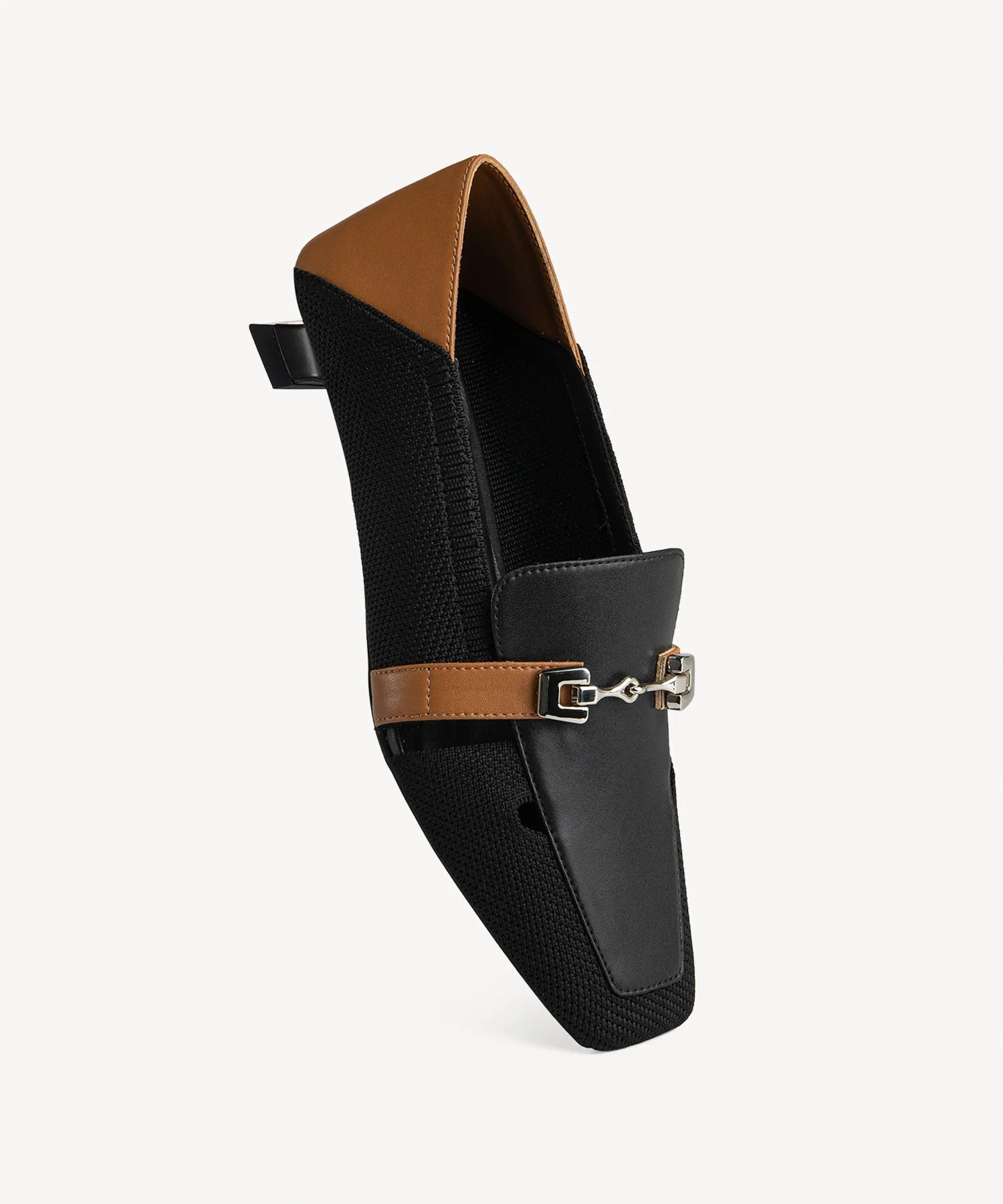 Aesthetic Loafers Commuter Square Toe  High Heel Loafers