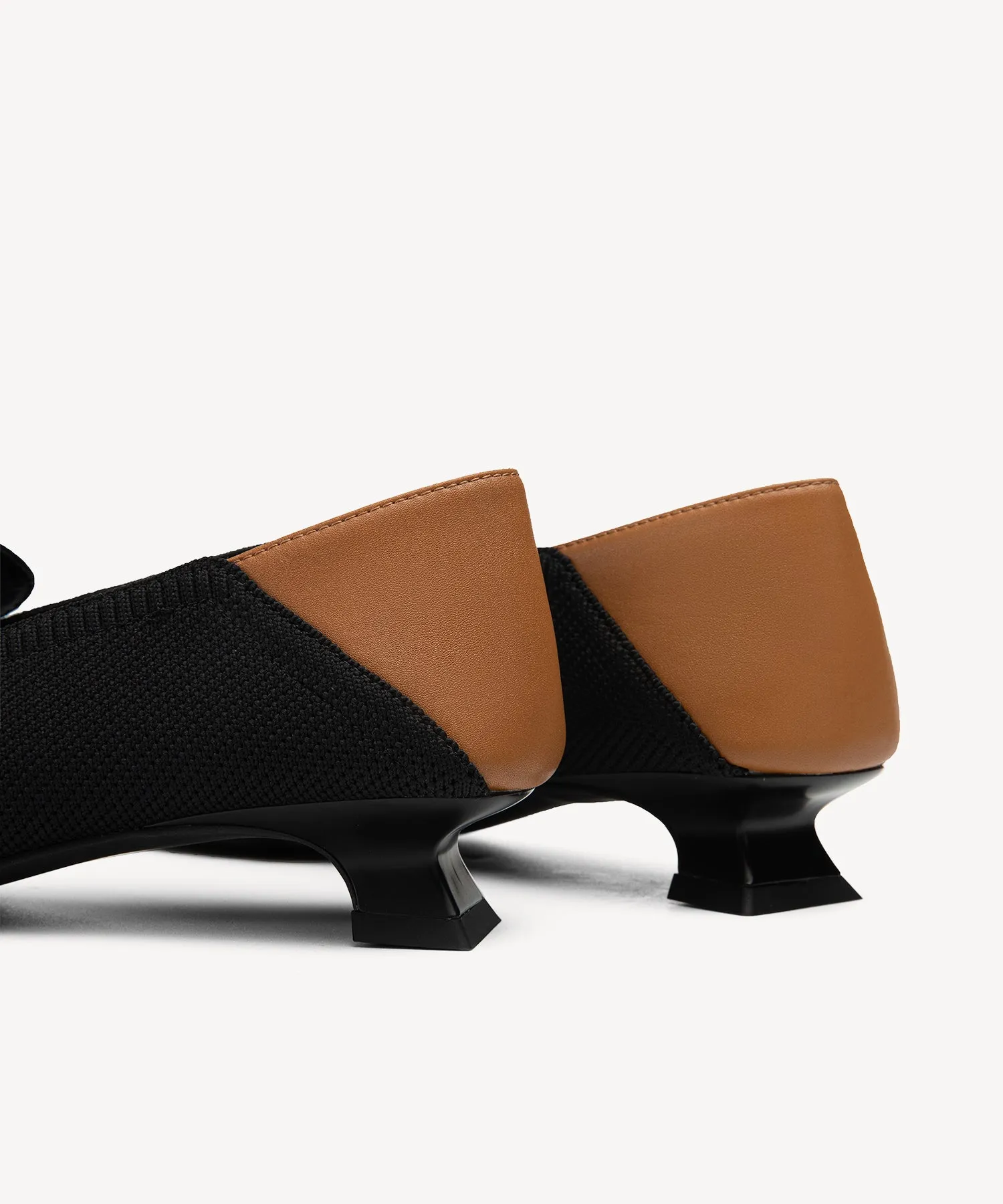 Beefroll Penny Loafers Commuter Square Toe  High Heel Loafers