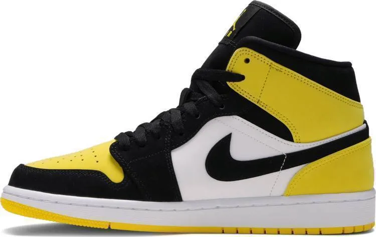 Nike Air Jordan 1 Mid SE 'Yellow Toe' Shoes Basketball Men Size US 7-13 Asics Gel-excite 9 Wide Width Running Shoes