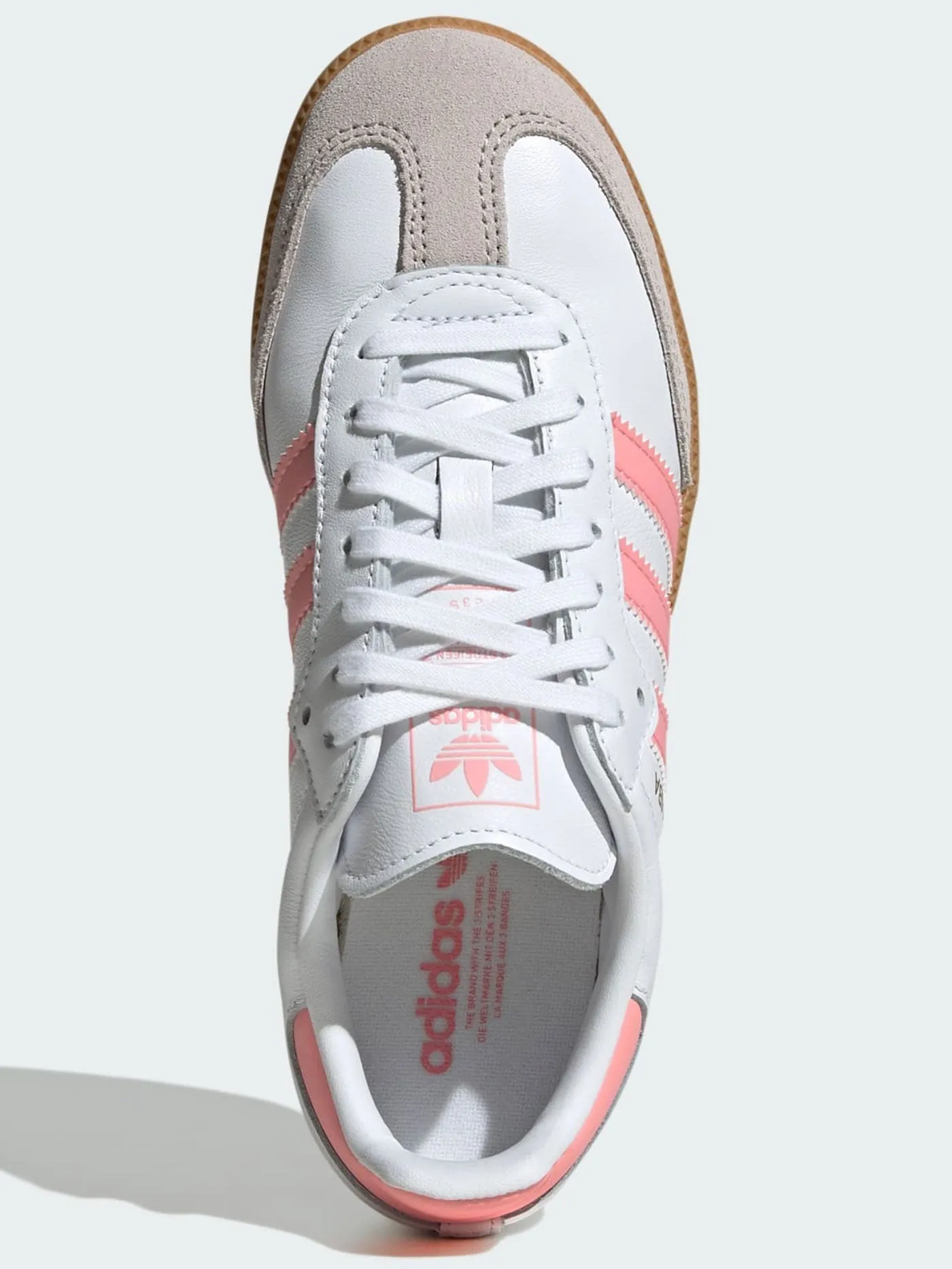 Samba OG White/Semi Pink Spark/Gum3 Shoes (Kids) Adidas School Shoes