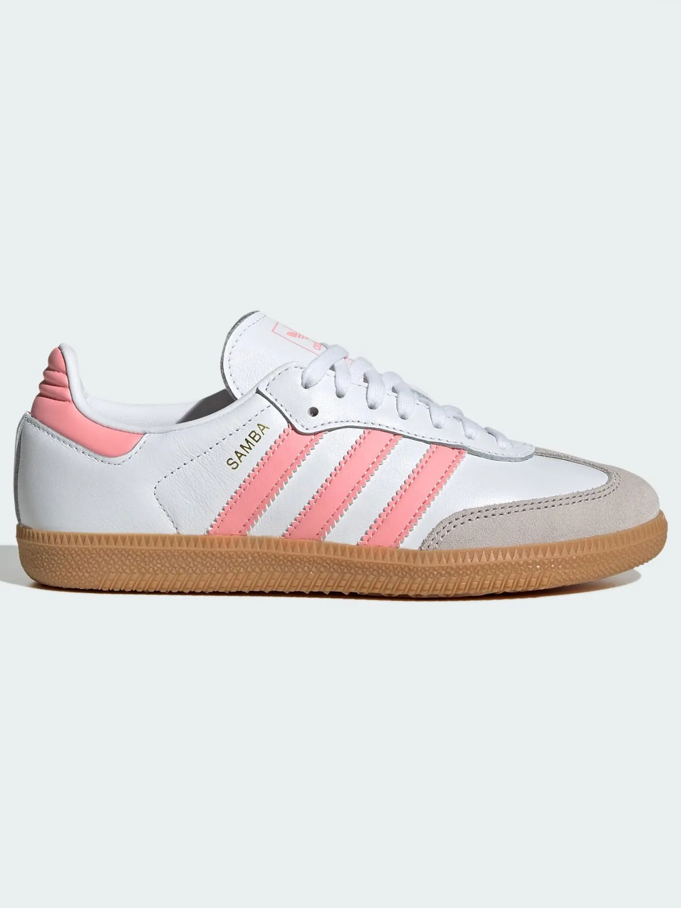 Adidas Shoes Gtx Samba OG White/Semi Pink Spark/Gum3 Shoes (Kids)