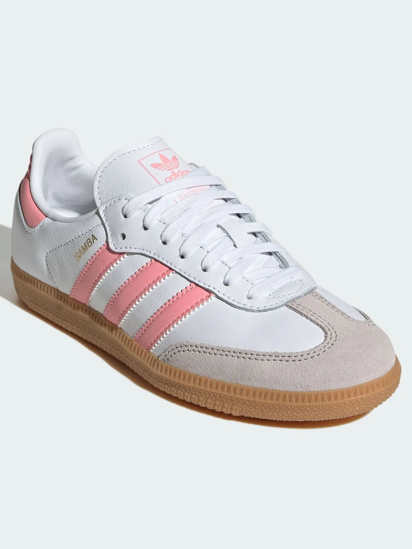 Samba OG White/Semi Pink Spark/Gum3 Shoes (Kids) Adidas Carbon Running Shoes