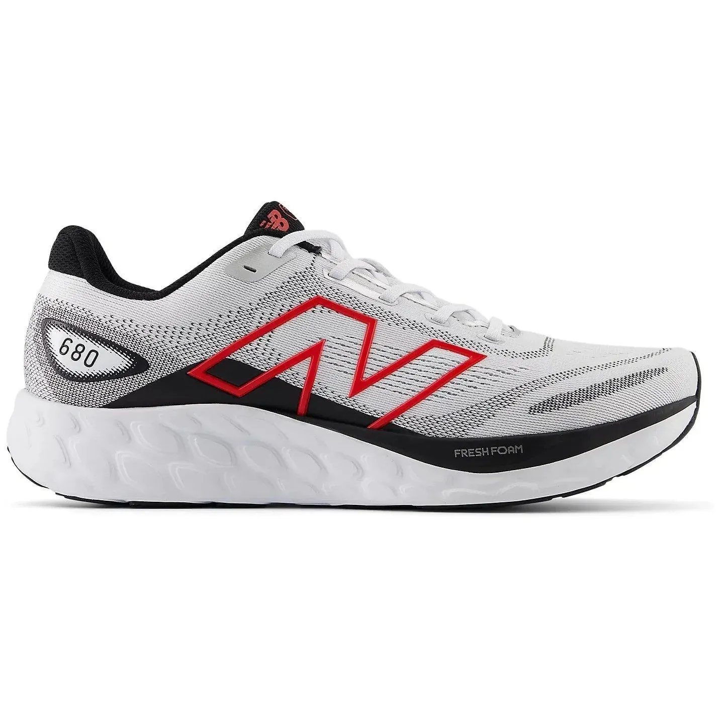 New Balance Classic White New Balance 680v8 (2E Wide) Mens Shoe