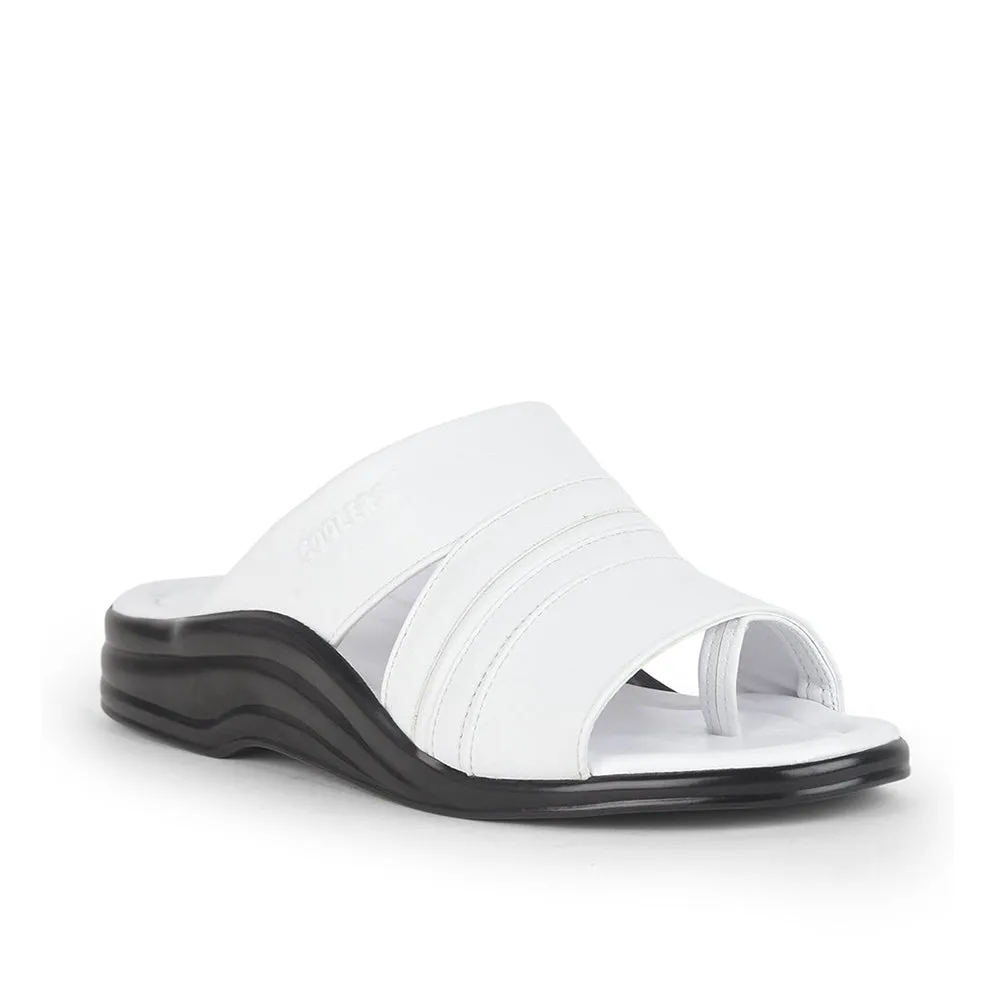 Harley Slippers Coolers By Liberty Men 7123-805D White Casual Slippers