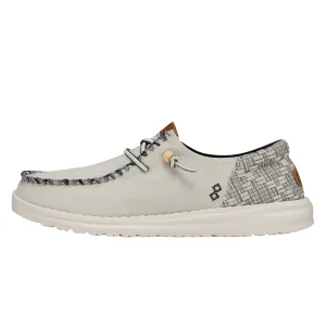 Hey Dude Women's Wendy Funk Jacquard White Pehuea Slip On Sneakers