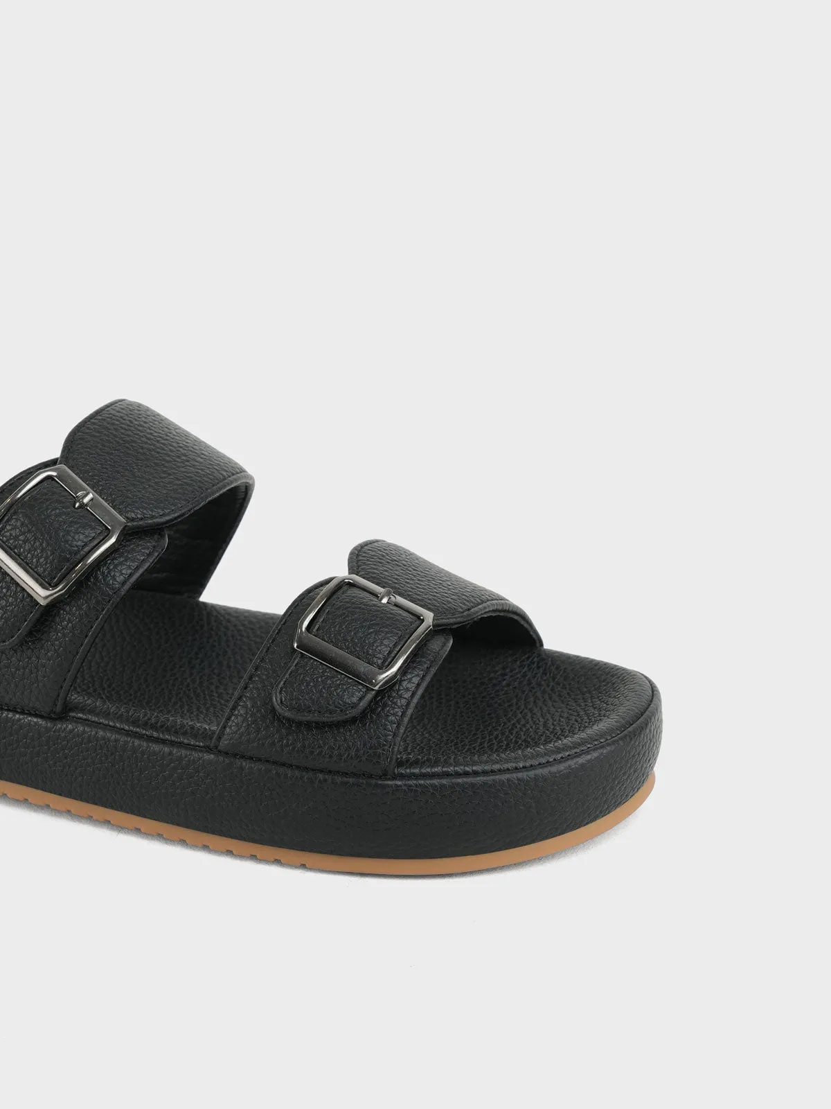 Men "KALEX" Casual Buckle Slippers Pattern For Crochet Slippers