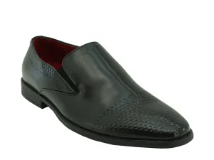 SOLOK, Tayno - Men's Slip-on Dress Shoes - Black (8-13) Slip-on Work Shoes