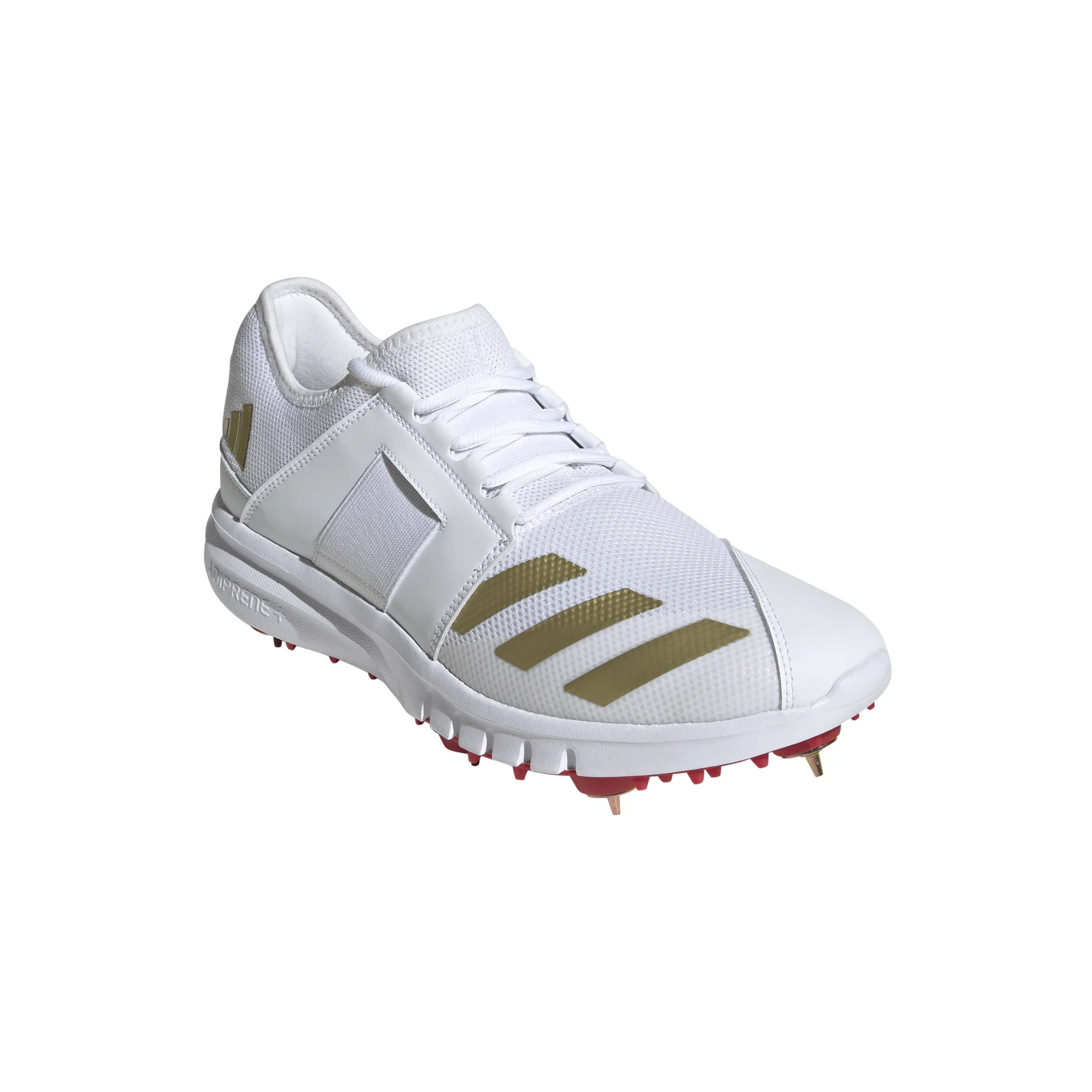 Fred Durst Adidas Shoes Adidas Howzat Spike 20 Cloud White / Gold Metallic / Pure Ruby