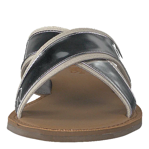 Oversized Flip Flops Viv Silver Specchio