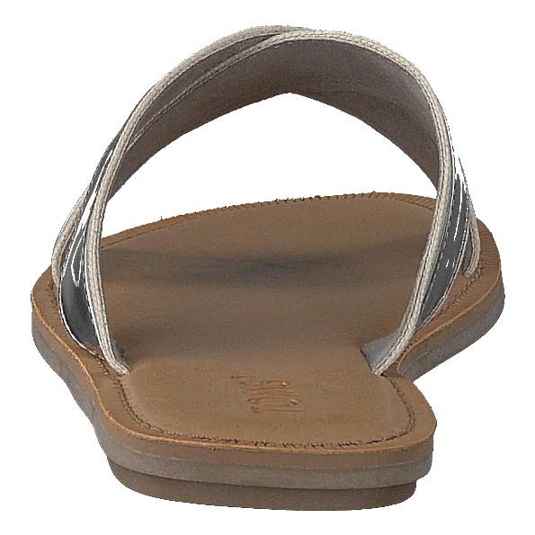 Sleepers Platform Flip Flops Viv Silver Specchio