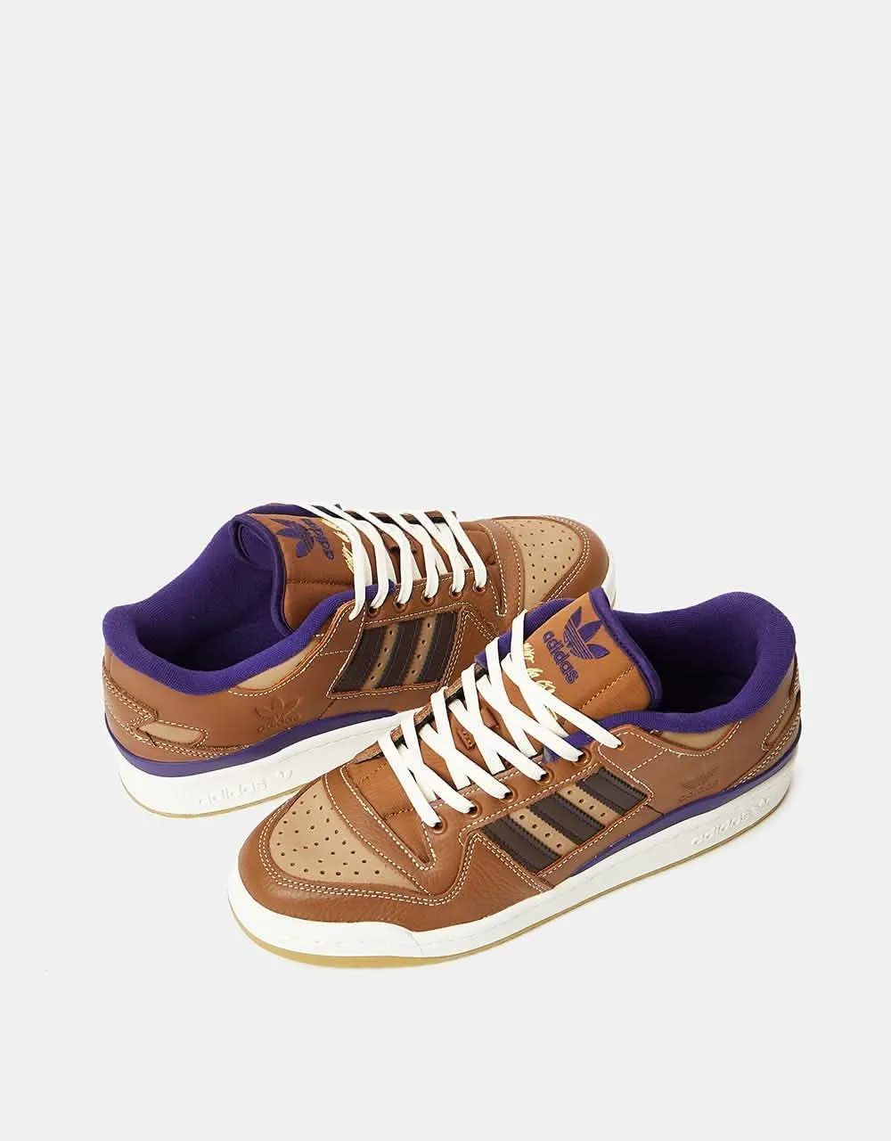 Adidas Taekwondo Mei Shoes adidas x Heitor Forum 84 ADV Skate Shoes - Wild Brown/Cardboard/Dark Brown