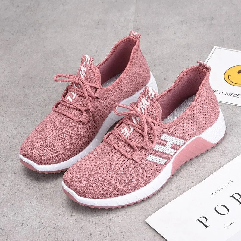 Breathable Mesh Female tennis Design Black shoes Mk Sneakers Sale