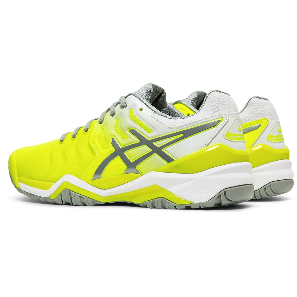 Asics Gel Resolution 7 Yellow Womens Tennis Shoes Flat Feet Asics Shoes