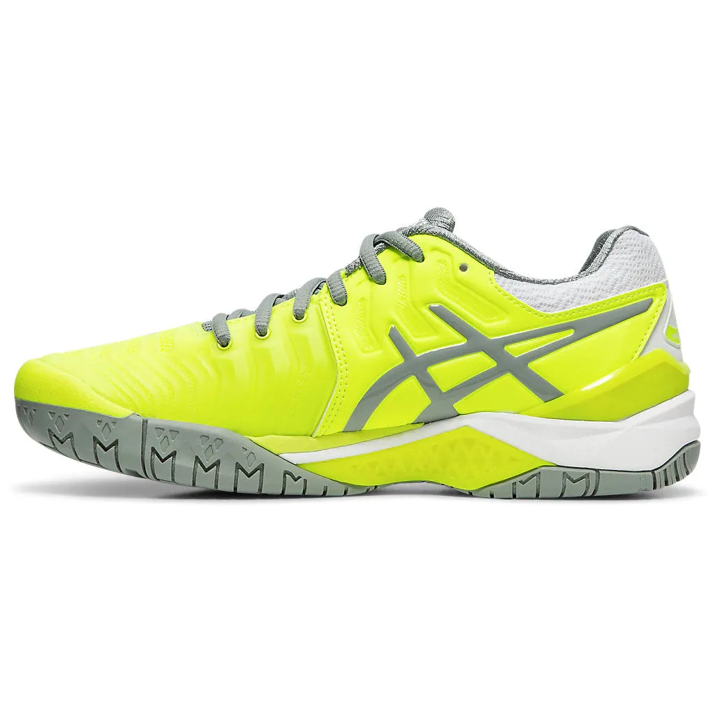 Asics Gel Resolution 7 Yellow Womens Tennis Shoes Asics Aerobic Shoes