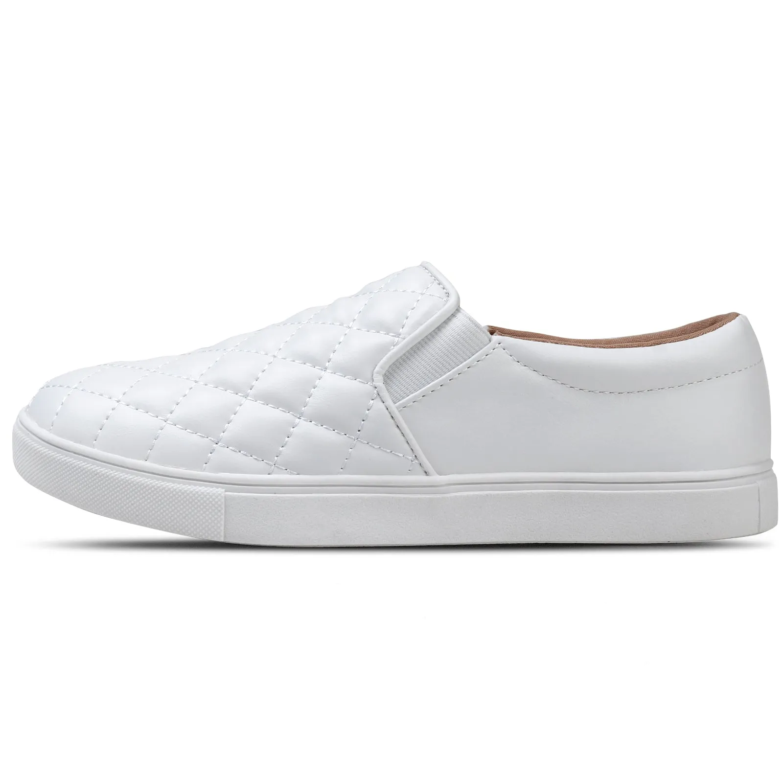 Oxblood Loafers STQ Loafers for Women Memory Foam Slip On Sneakers EleeS Quilted 1.0 Comfort Fall Shoes