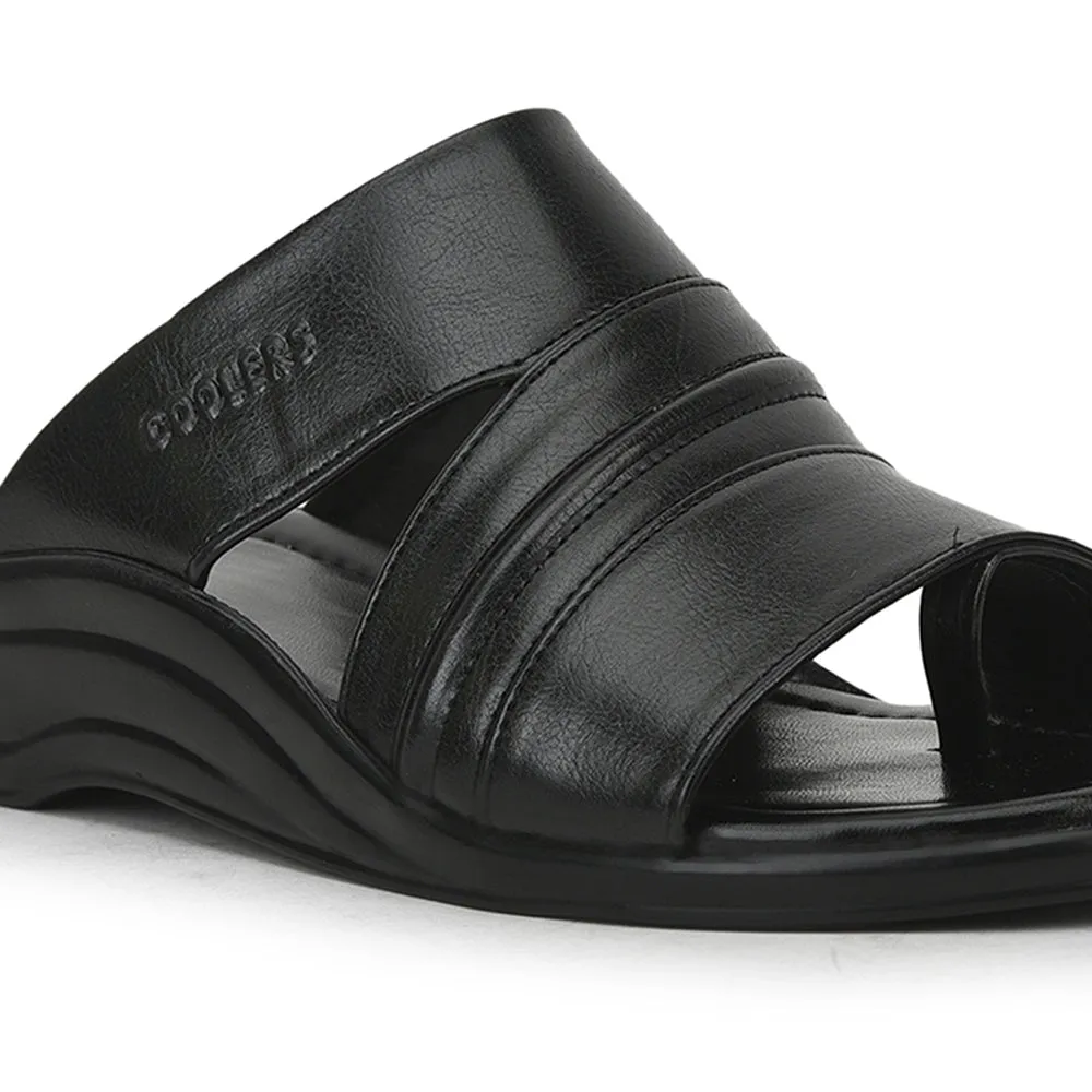 Bunny With Slippers Coolers Casual Slippers For Men (Black) 7123-805D By Liberty