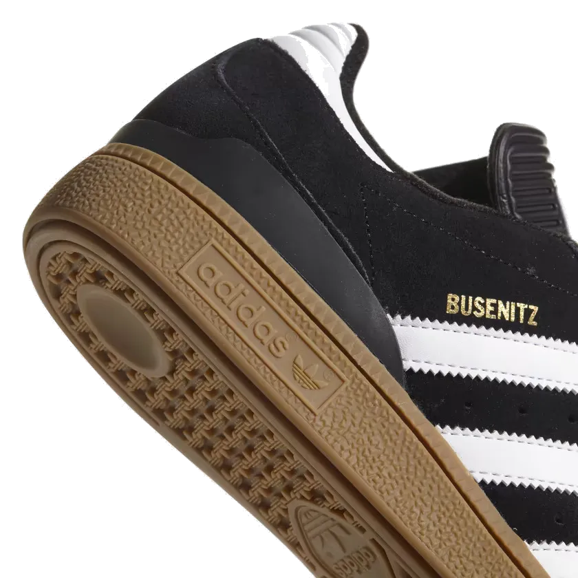 Adidas Busenitz - Black/White/Gum Comfy Adidas Shoes