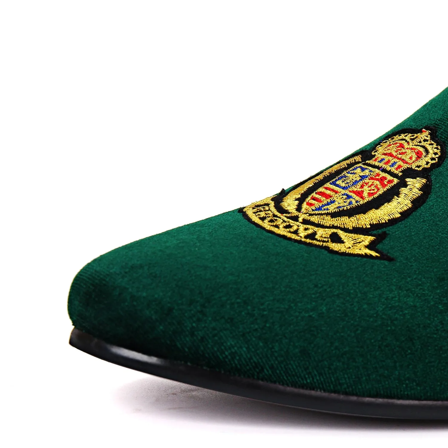 Aldo Penny Loafers Harpelunde Men Moccasins Embroidered Velvet Loafers Smoking Slippers