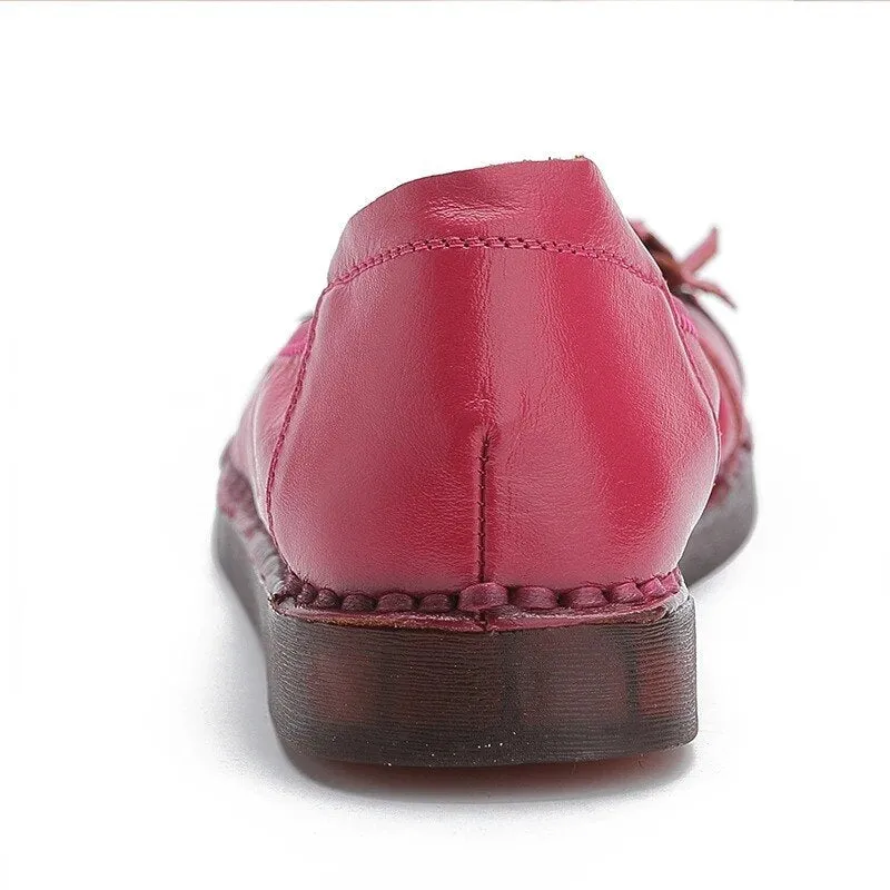 Loafers No Back Designer Shoes Women Luxury Flats Handmade Flower Vintage Loafers