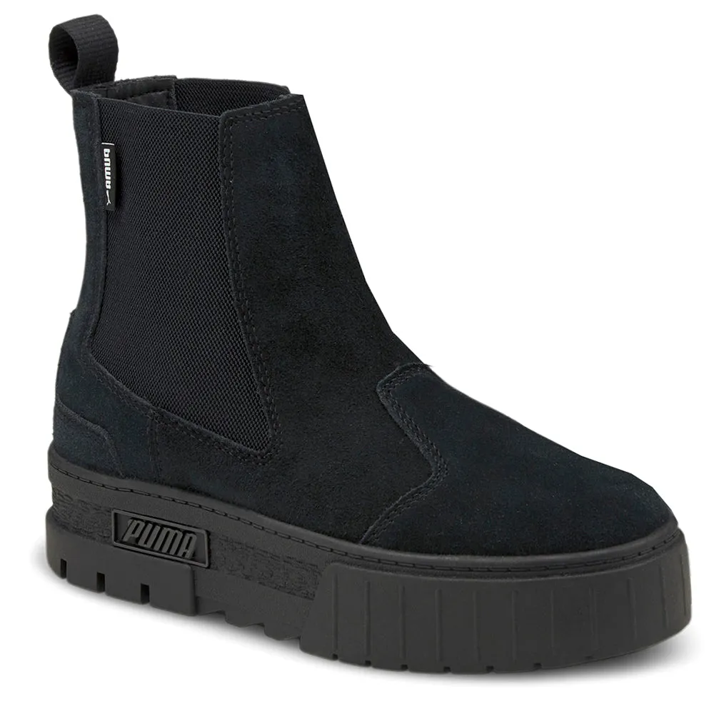 Puma Active Gaming Shoes Mayze Suede Platform Chelsea Boots