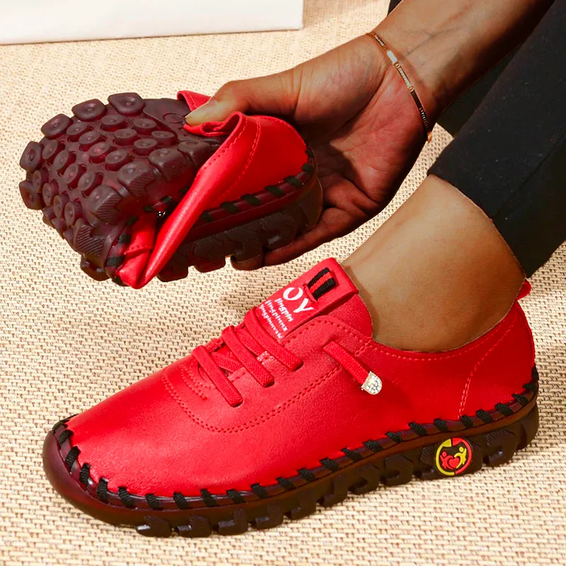 Nanccy Platform Loafers Casual Shoes Leather Flats Comfortable Slip on Mom Shoe Oxfords Veronica Beard Suede Loafers