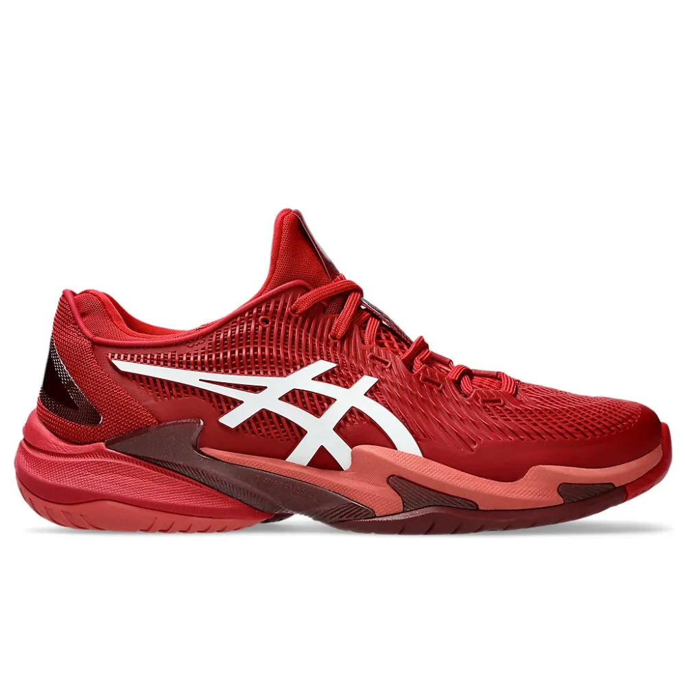ASICS Men's Court FF 3 Novak Tennis Shoe (Cranberry/White) Most Durable Asics Shoes