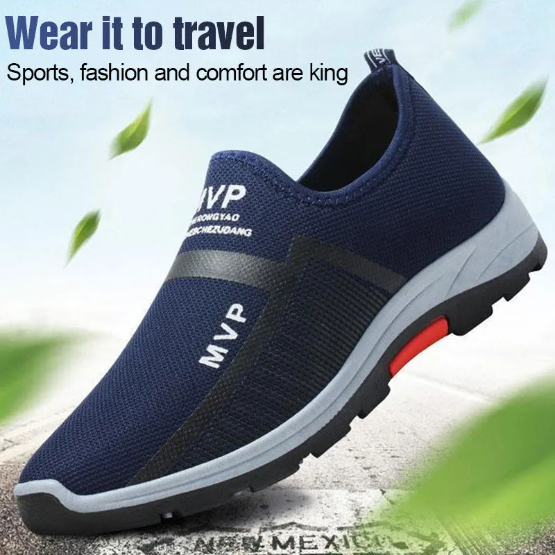 Summer Casual Breathable Slip-on Loafers Road And Trail Running Shoes