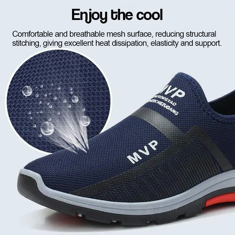 Summer Casual Breathable Slip-on Loafers Running Inserts For Shoes