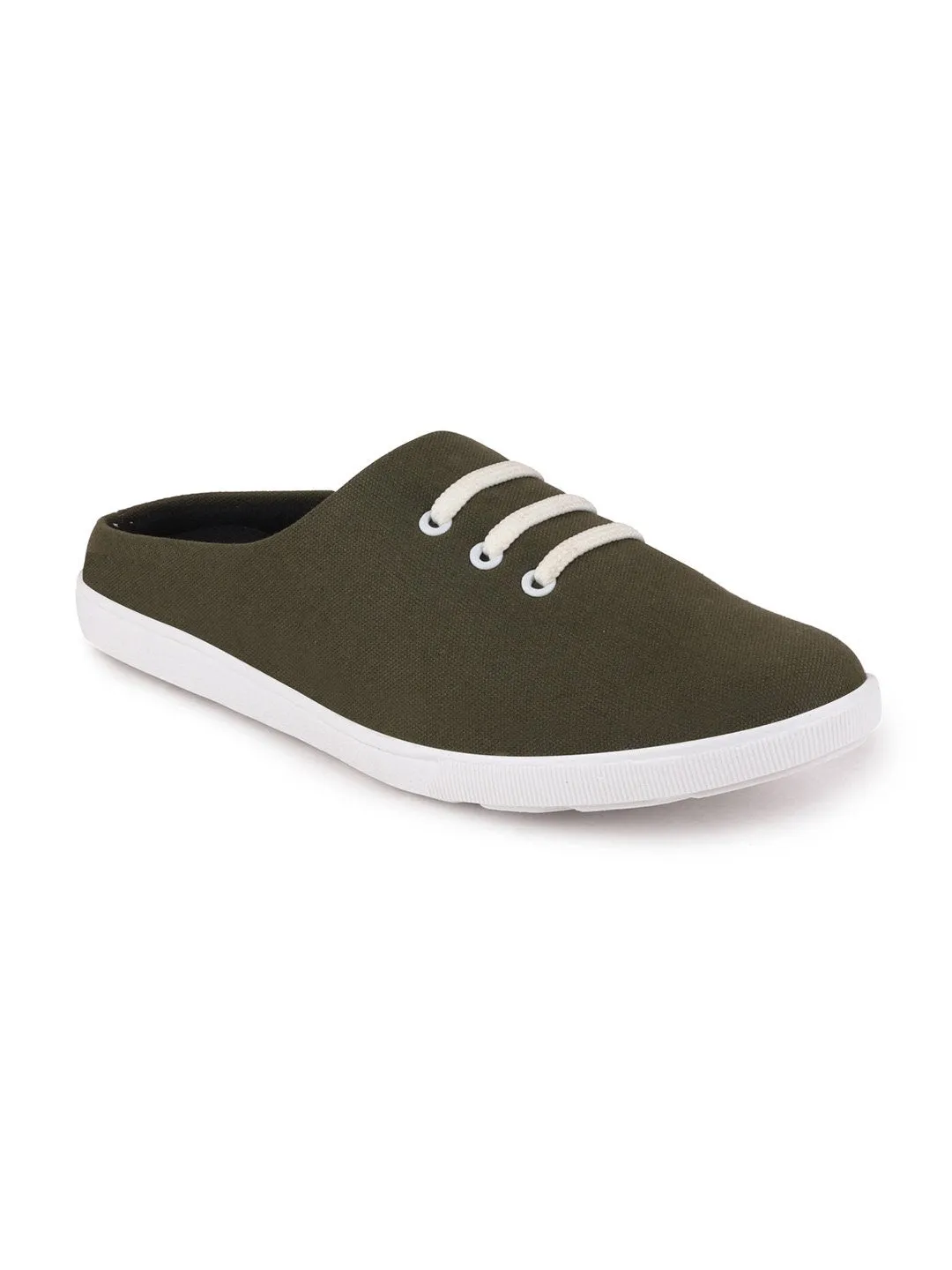Marianne Slip-on Sneaker Men Olive Green Casual Canvas Slip-On Shoes